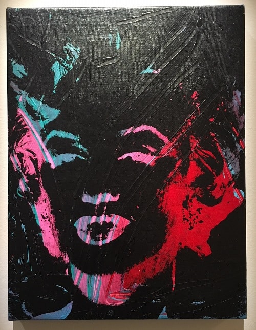 Masterworks review: 1 Colored Marilyn (Reversal Series), 1979, Oil and silkscreen inks on canvas front side