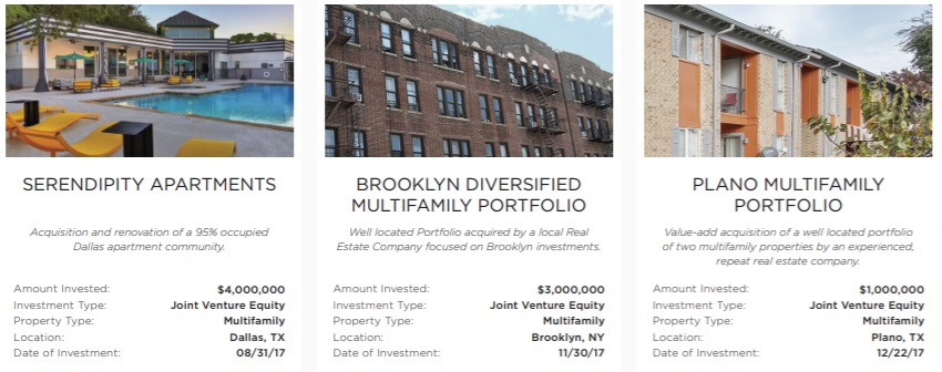 RealtyMogul review sample properties.