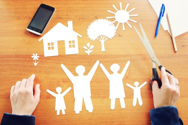 Featured photo of a paper cut-out family and a pair of scissors. Parents tend to procrastinate when it comes to doing an estate plan, even though it's a critical financial planning tool. But is it worse than a vasectomy?