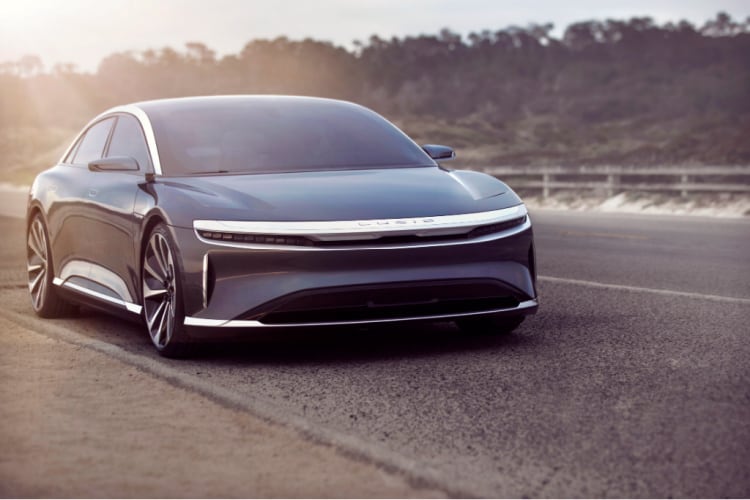 Lucid Motors stock - Lucid Air exterior photo.