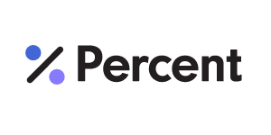 Percent Logo. Percent is an alternative investment ideas platform to own private credit. 