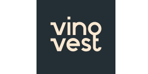 VinoVest logo. Invest in wine, an impressive alternative asset class. 