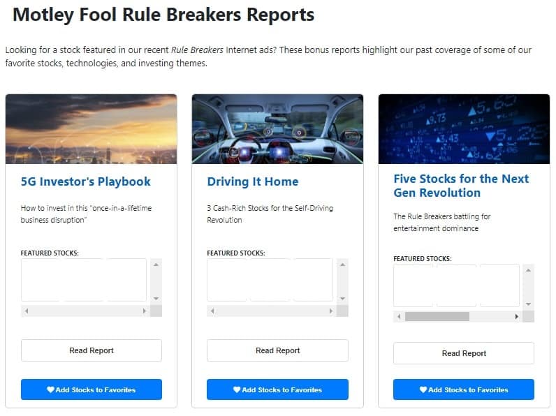 Rule Breakers Reports screenshot