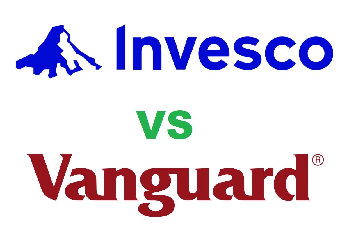 Invesco vs Vanguard logos. A decision between VGT vs QQQ comes down to the investors preference for a more concentrated pool of information technology stocks vs broader diversification among technologies. 
